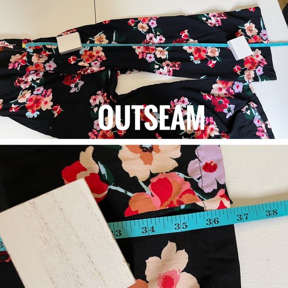 NWT Lulu's Pretty Petals Black Floral Print Culotte Jumpsuit - Picture 15 of 16